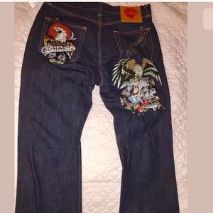 Ed Hardy  Mens Jeans 38/32 embellished  FINAL SALE